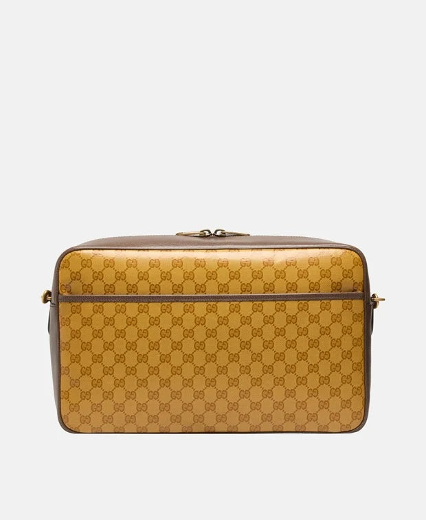 Adidas X Gucci Sac à bandoulière en cuir Marron